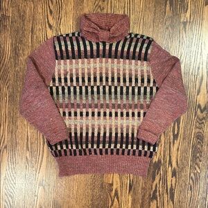 Vintage 80s Turtleneck Knit Sweater